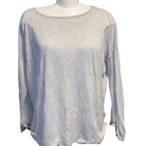 💙 H&M Gray Long Sleeve Top Size L
